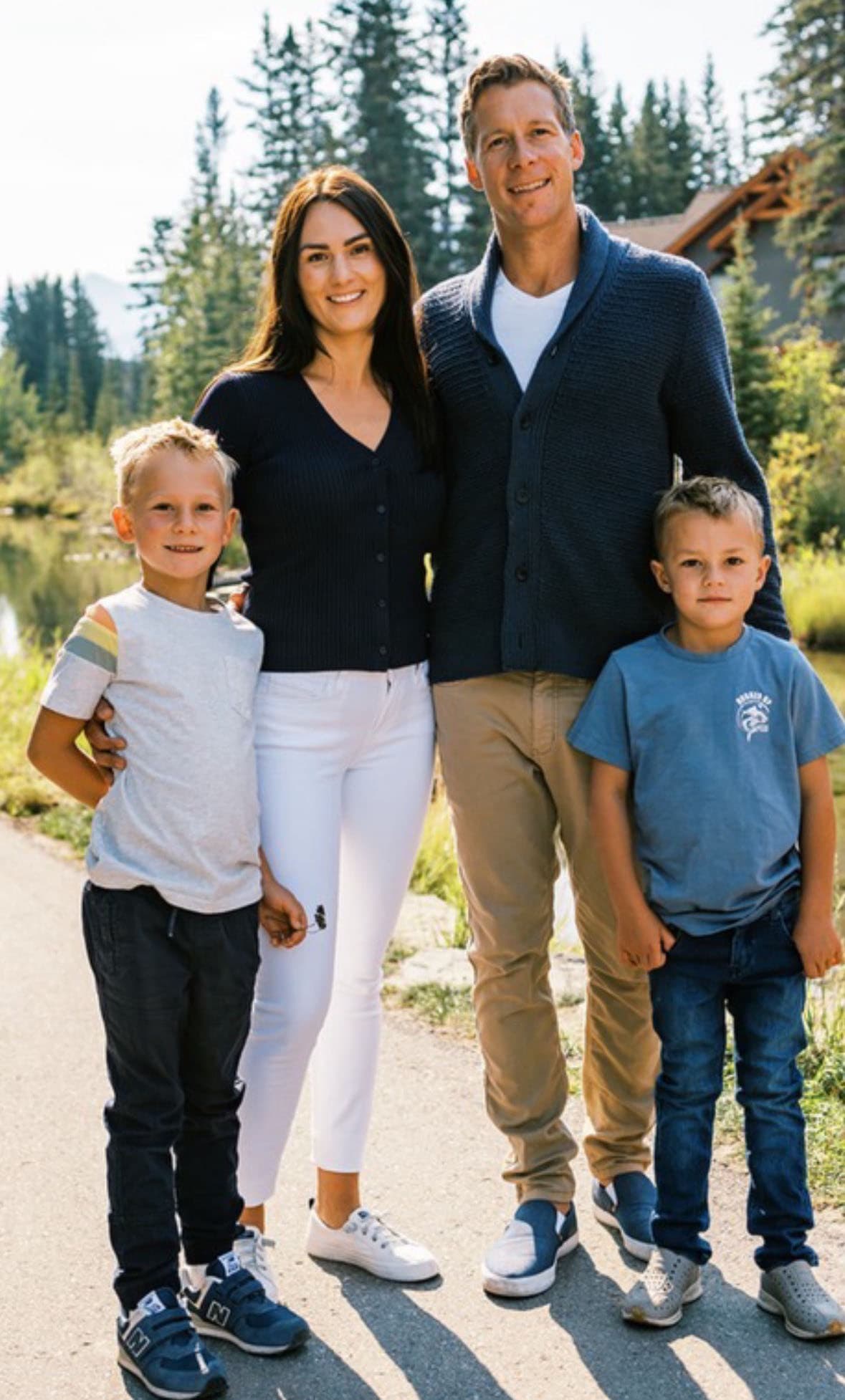 Drew Simson and his family